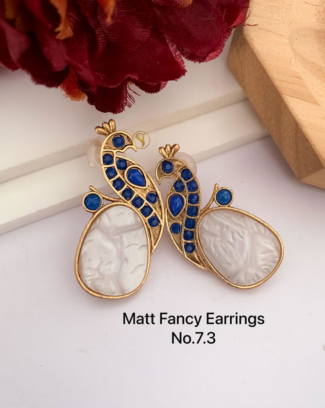 19 Party Wear AD Diamond Fancy Earrings Wholesale Shop in Surat
